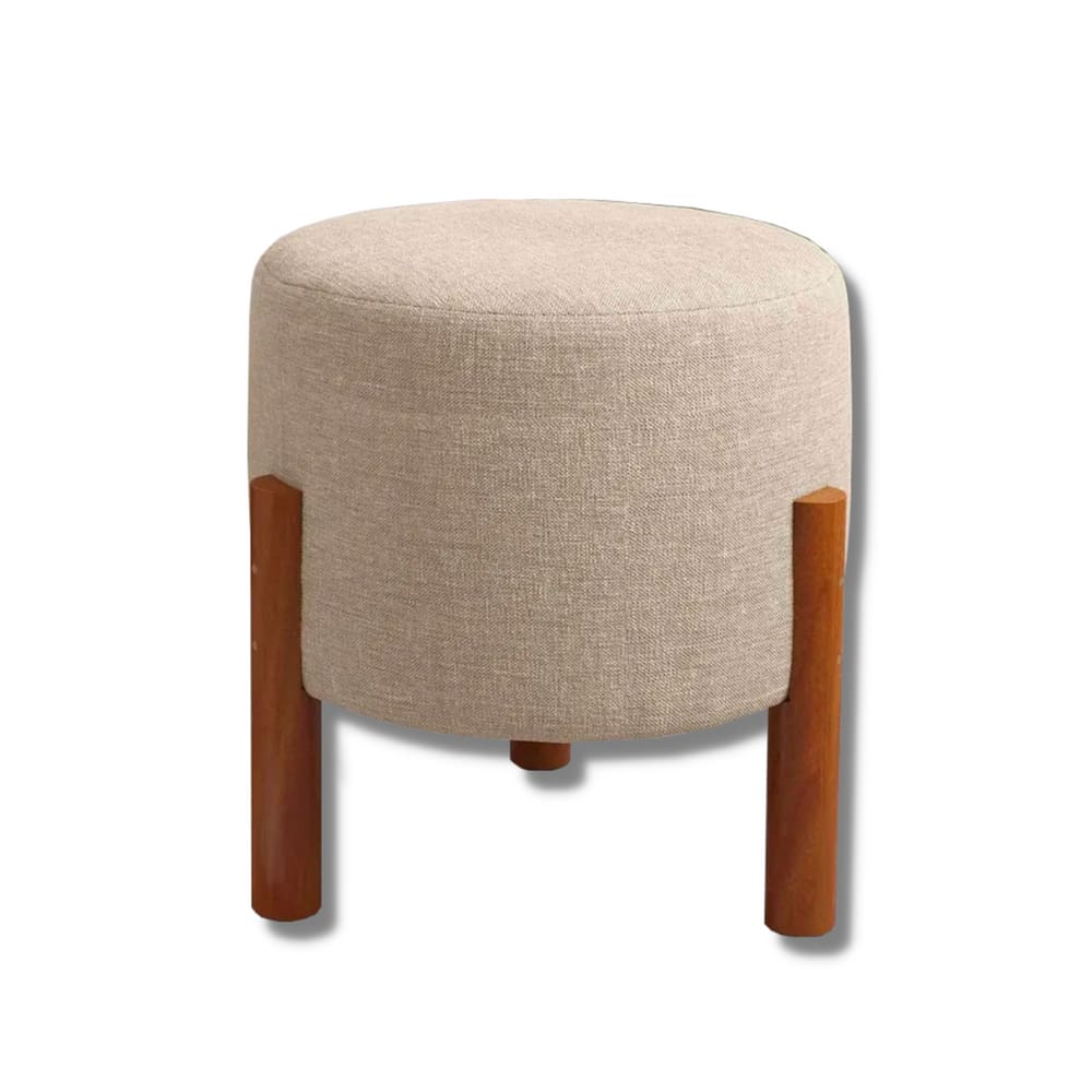 Puff Banqueta Redondo Íris Luxo Decorativo Retro Vintage