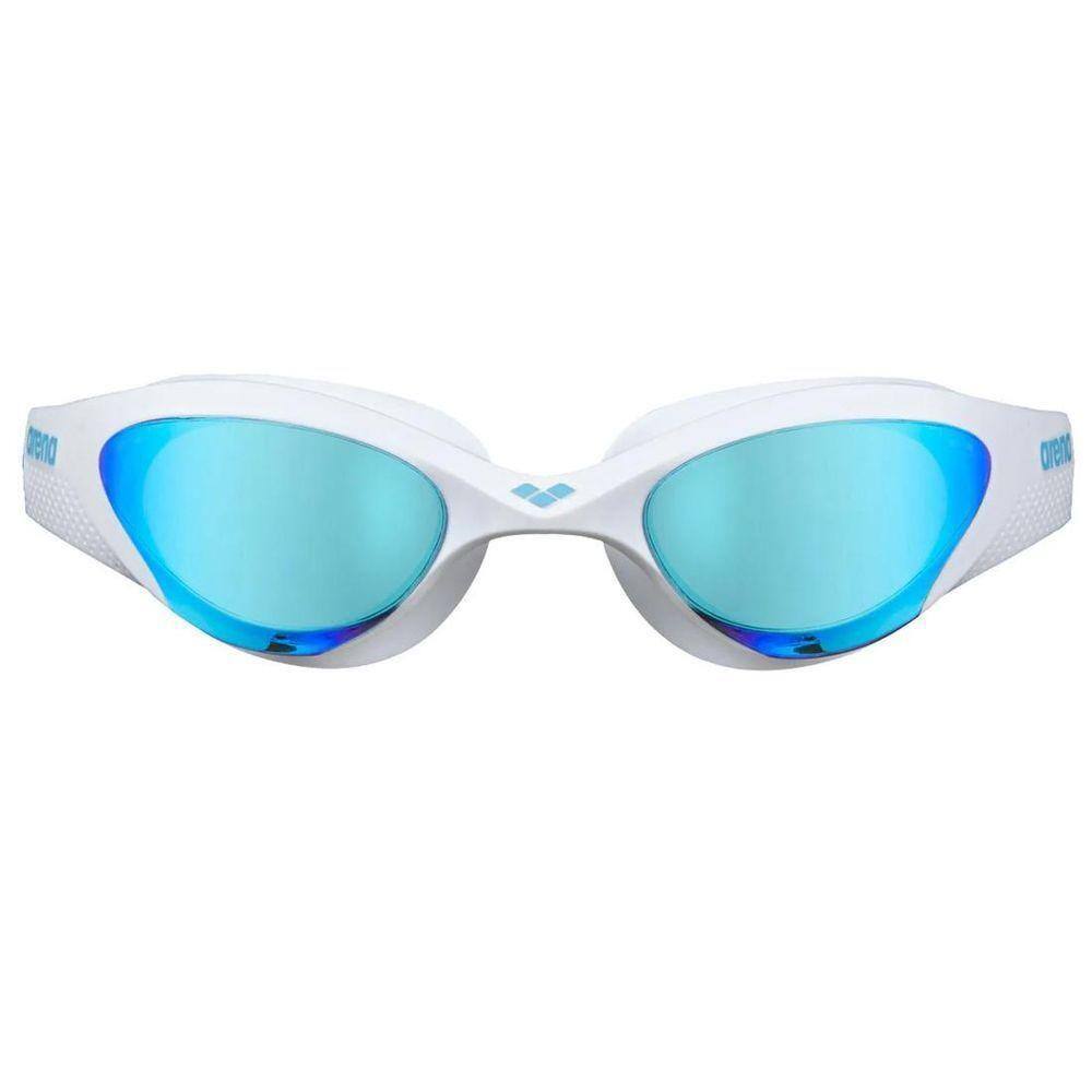 Óculos De Natação The One Lente Mirror Azul Arena Branco