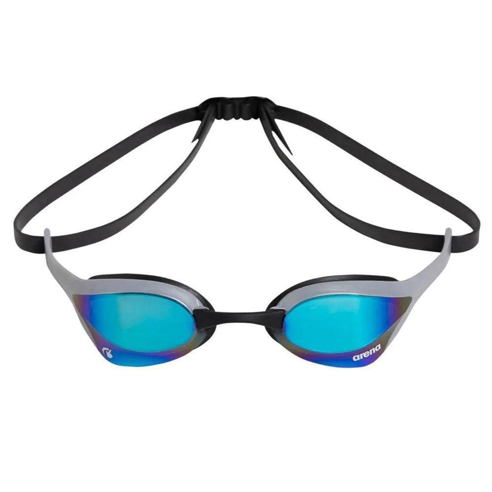 Óculos De Natação Ultra Swipe Lente Mirror Azul Arena Prata