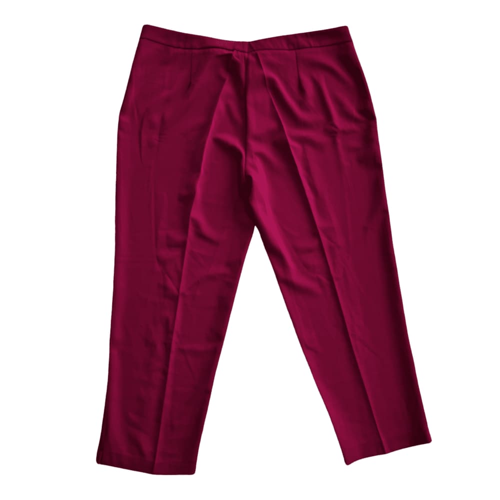 Calça Capri Social Feminina Microfibra Two Way Corte Reto Plus Size Tamanho Especial