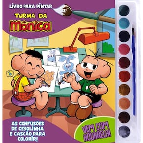 Turma Da Monica Livro Para Pintar Com Aquarela
