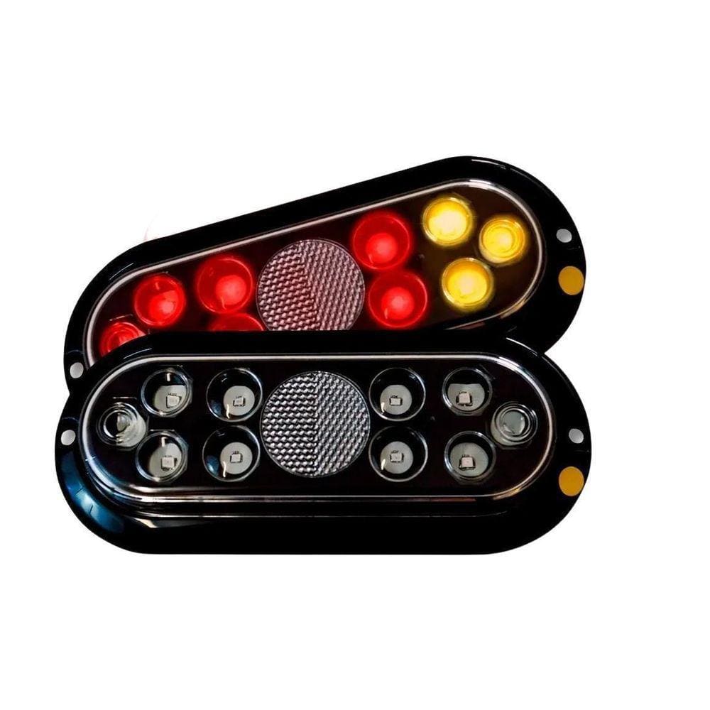Par Lanterna Led Carretinha Reboque Barco Prova D`Água