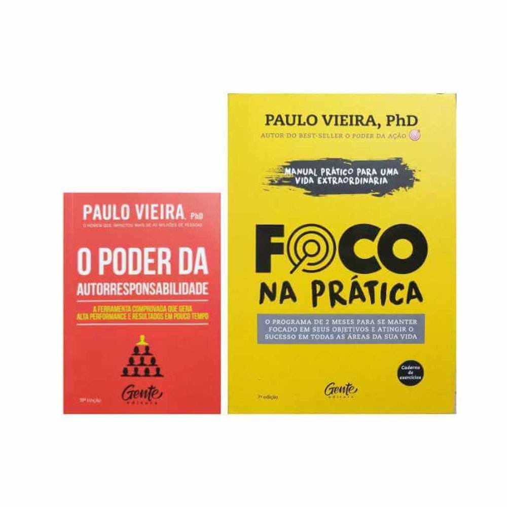 Combo 2 Livros Paulo Vieira, PhD Físicos Foco Na Prática e O Poder da Autorresponsabilidade