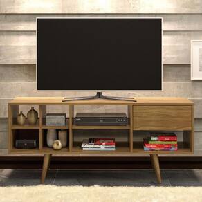 Rack Ammo para TV de até 64 com 7 Nichos - Natural