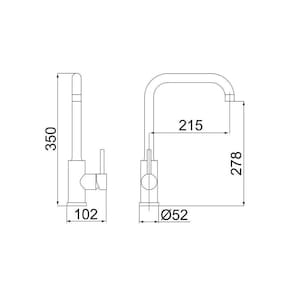 Torneira Monocomando Lorenzetti LorenLoft 2257 B82 Preta