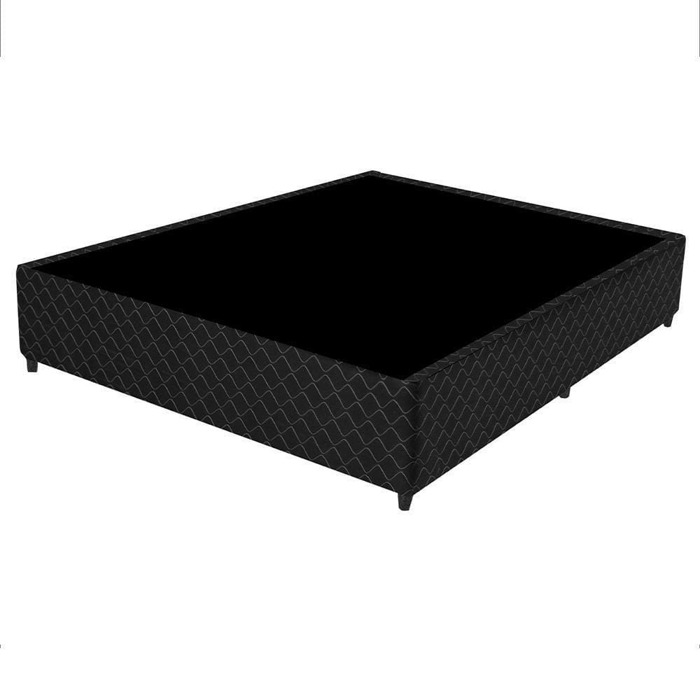 Base Box P/ Colchão Casal Perola Negra Gazin 188x138cm Preto