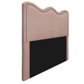 Cabeceira Casal Bari 140 Cm Cama Box Suede Rosê