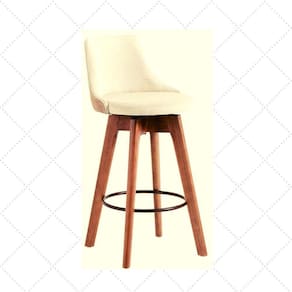 Banqueta Gourmet Para Cozinha Ou Bancada Bege Claro