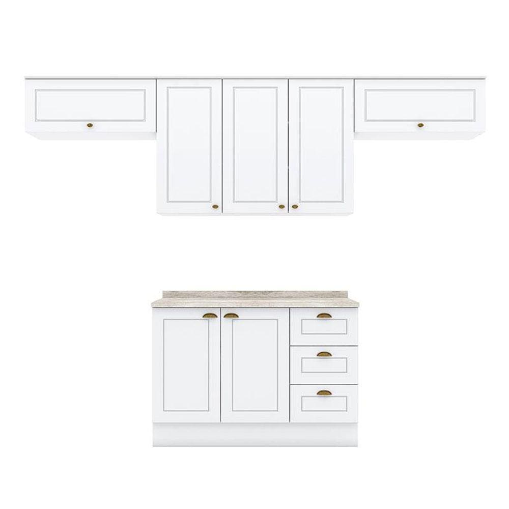Cozinha Modulada Americana 5 Peças Branco HP - Henn