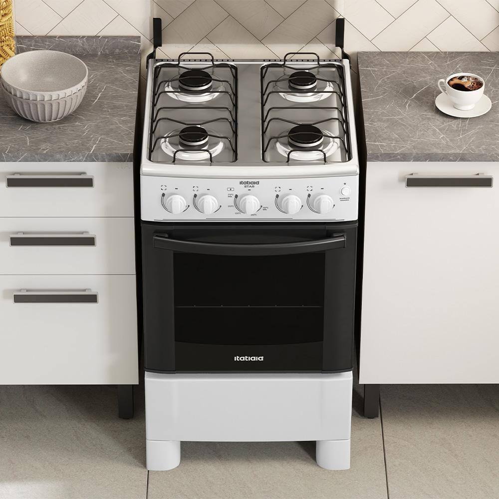 Cooktop itatiaia 4 bocas branco Casas Bahia