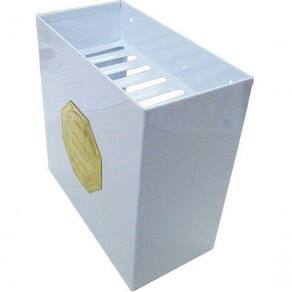 Cesto De Folhas Inox Branco Para Saunas Impercap