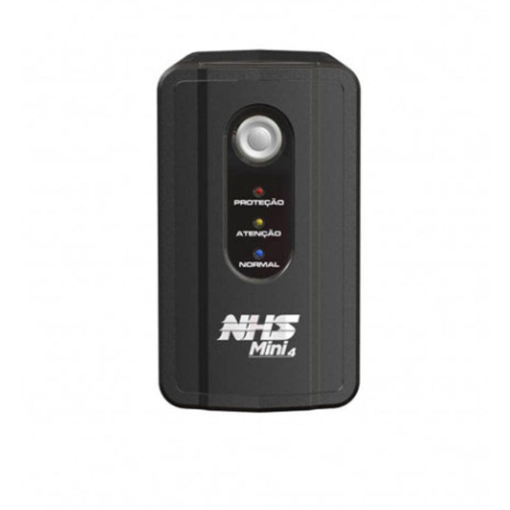 Nobreak Mini 4 600va Memória Flash Interna Nhs Preto Bivolt