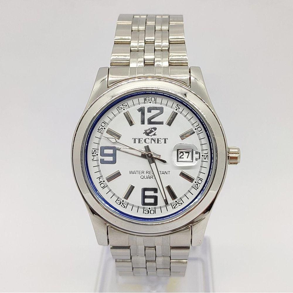 Relógio Tecnet Calendário Médio Analógico Resistente a Água