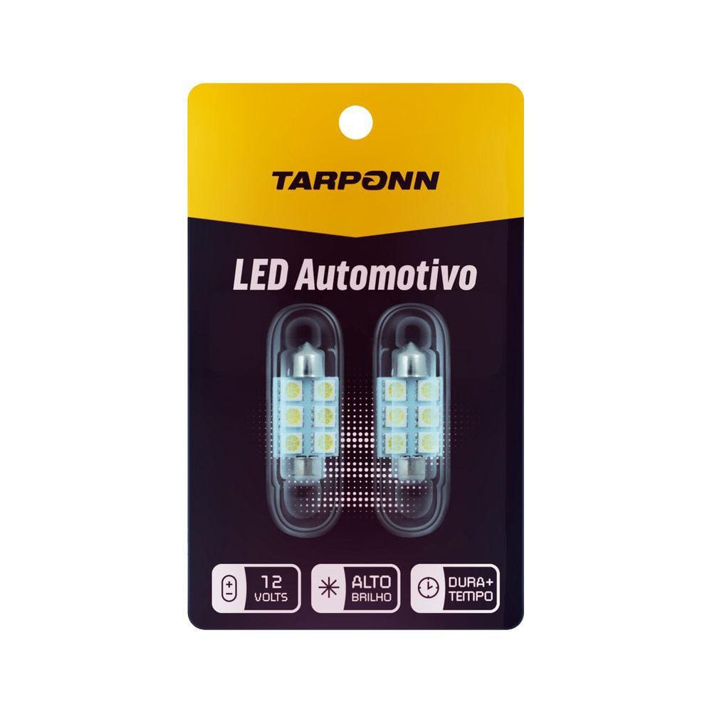 Lampada LED Tarponn Torpedo SJ-5050-6SMD - 39MM (PAR)