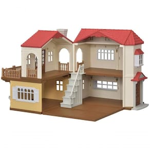 Sylvanian Families Casa Telhado Vermelho Acessórios Epoch