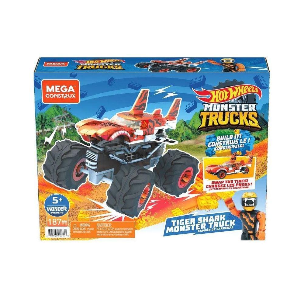 Kit 2x Hot Wheels Monster Trucks Brinquedo Carrinho Fyj44