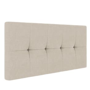 Cabeceira Painel Nina Para Cama Box Casal 140 Cm Linho Cor A27 Areia