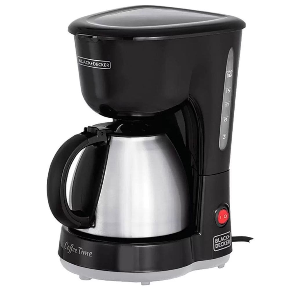 Cafeteira Elétrica Jarra Inox 750ml CM15 110v Black+Decker