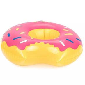 Kit 10 Boias Porta Copo Donuts Rosa Granulado Bo14785