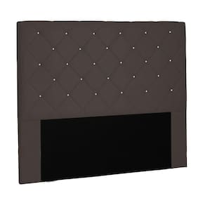 Cabeceira Tania Cama Box Queen 160Cm Suede Café
