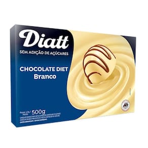 Barra Chocolate Diet Branco 500g - Diatt