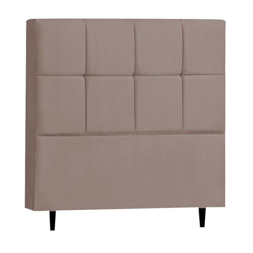 Cabeceira Roma Para Cama Box Casal 140 Cm Suede D`Rossi