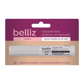 Cola Para Cilios Belliz 48hrs Branca Com Aplicador
