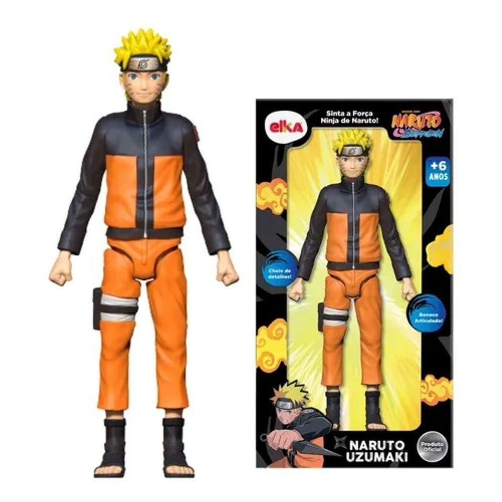 Boneco Articulado - Naruto - Uzumaki Naruto - 15 cm - Fun