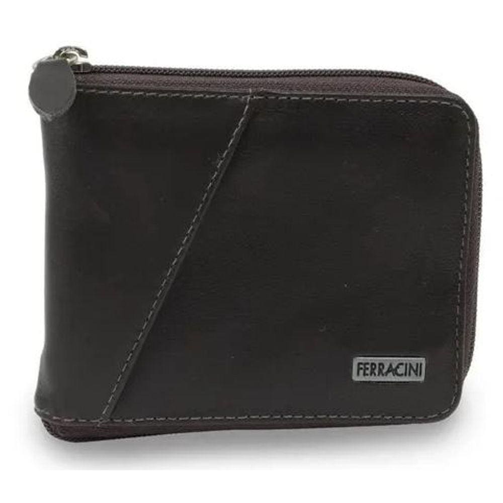 Carteira Masculina Couro com Zíper Ferracini Cf270