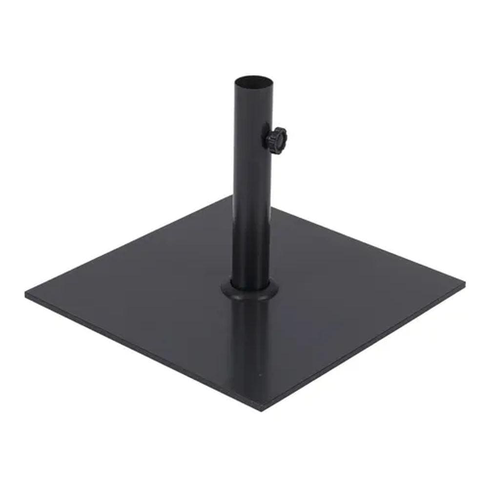 Base Ombrelone 16kg Aço Inox Cinza Escuro 48x46cm - Luxor