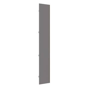 Porta para Roupeiro Closet Canto Individual 40cm Puxador Perfil Champagne Luciane Móveis