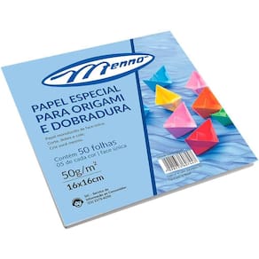 Papel Especial Origami E Dobradura 15X15Cm 50Fls - Menno