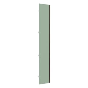 Porta para Roupeiro Closet Canto Individual 40cm Puxador Perfil Champagne Luciane Móveis
