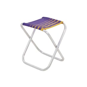 Banqueta de Praia Tramontina Fiji em Alumínio com Assento Roxo e Amarelo