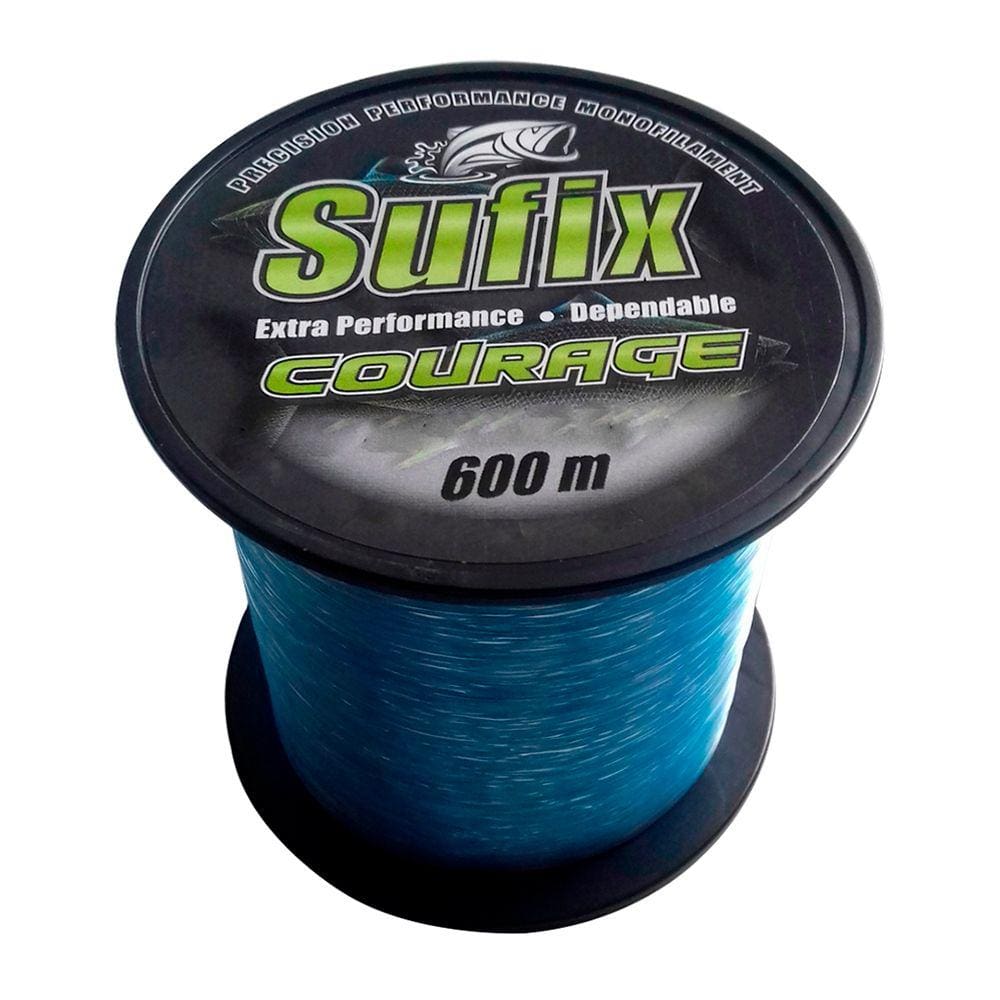 Linha Sufix Courage Desempenho e Resistência Monofilamento 600m Azul 0.28mm