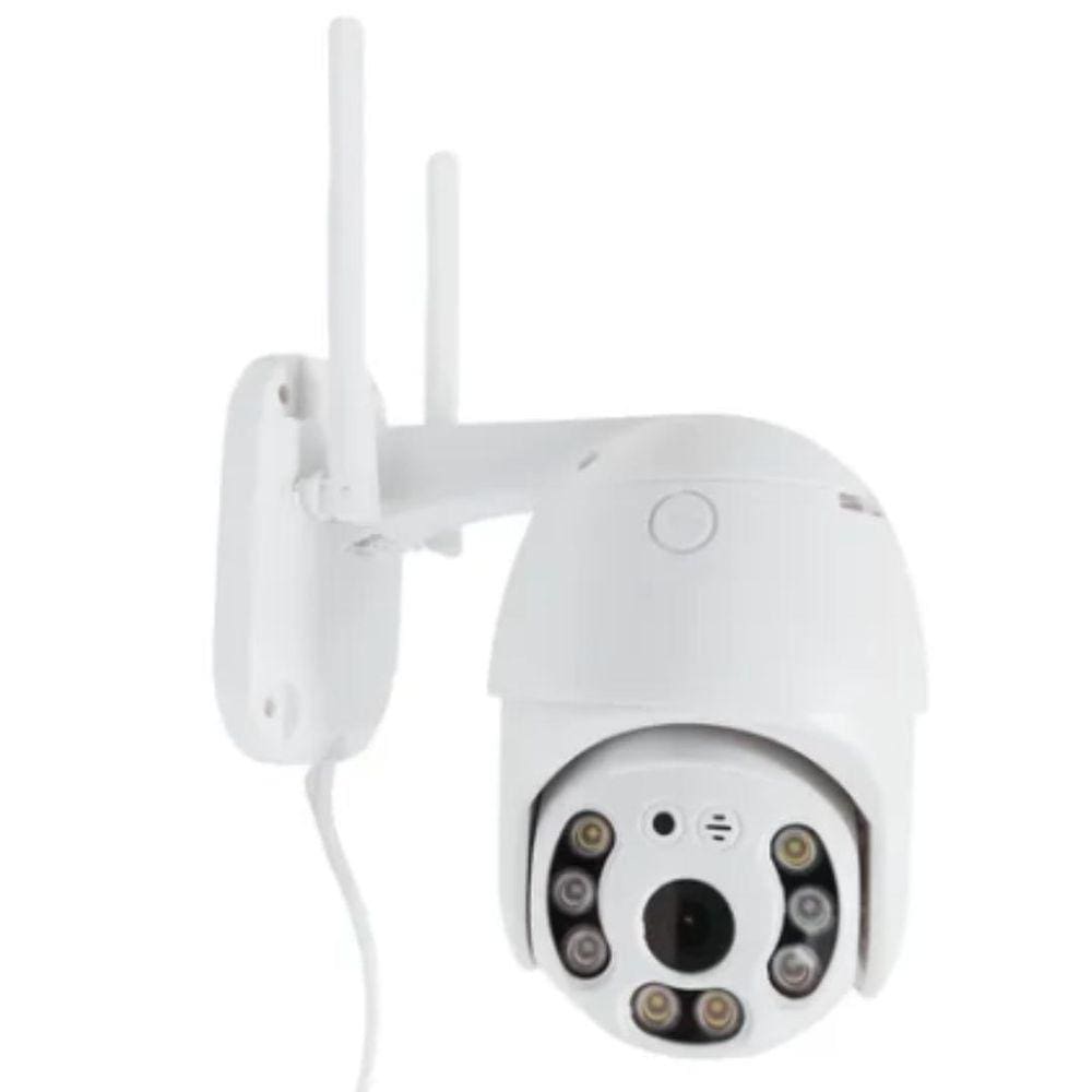 Camera Ip 2 Antenas Wifi Led Infra-Visao Noturna