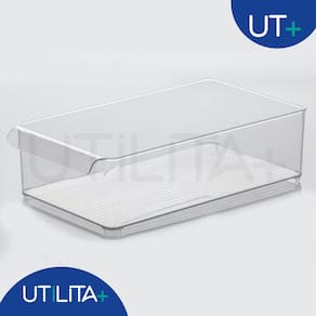Organizador gaveta diamond 37,5x 21x 10,5cm cristal
