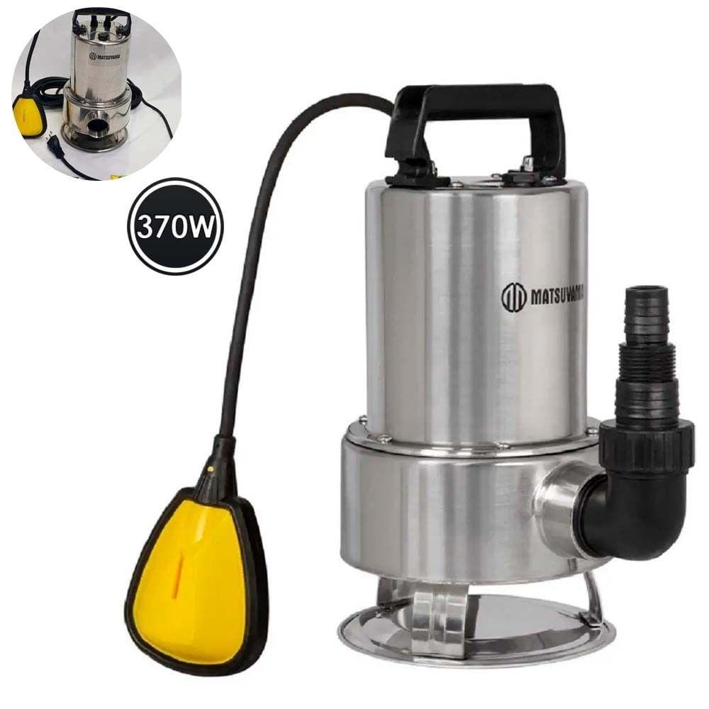 Bomba Submersivel Inox 1/2 Hp 370W Água Limpa