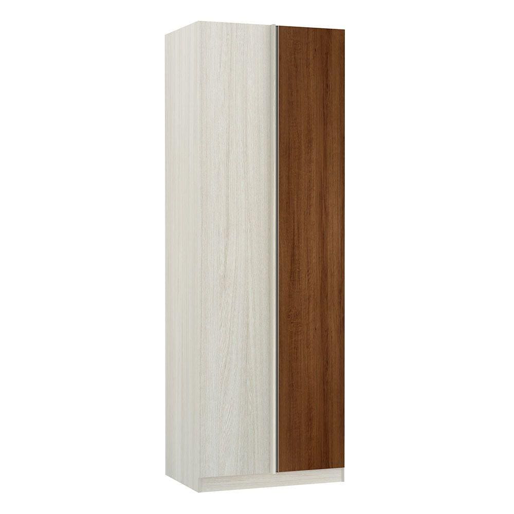 Guarda-Roupa Solteiro Luciane Canto Reto Direito e Esquerdo Prime Plus 1 Porta 80 cm