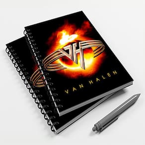 Caderno Universitário 200 fls 10 Mat Rock Van Halen