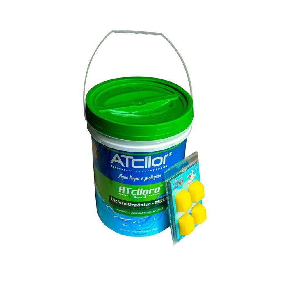 Cloro Atclloro ATCLLORO 3 EM 1 BALDE 10KG + ULTRA GEL AT