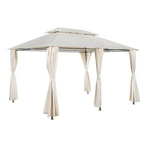 Gazebo Pergolado Romano Com Cortinas 270x400x300cm - Premium