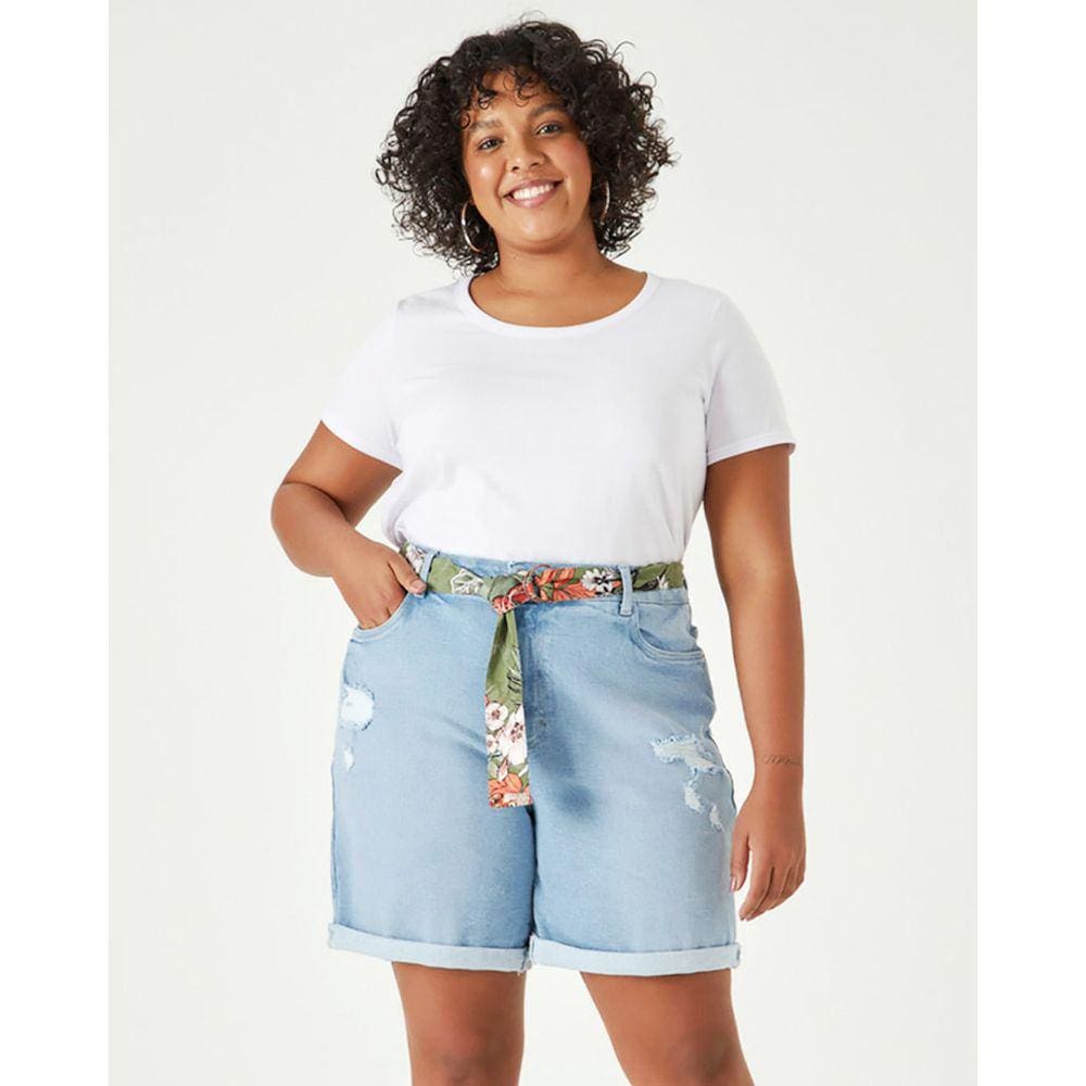 Blusa Manga Curta Feminina Plus Size Malwee Ref. 87841