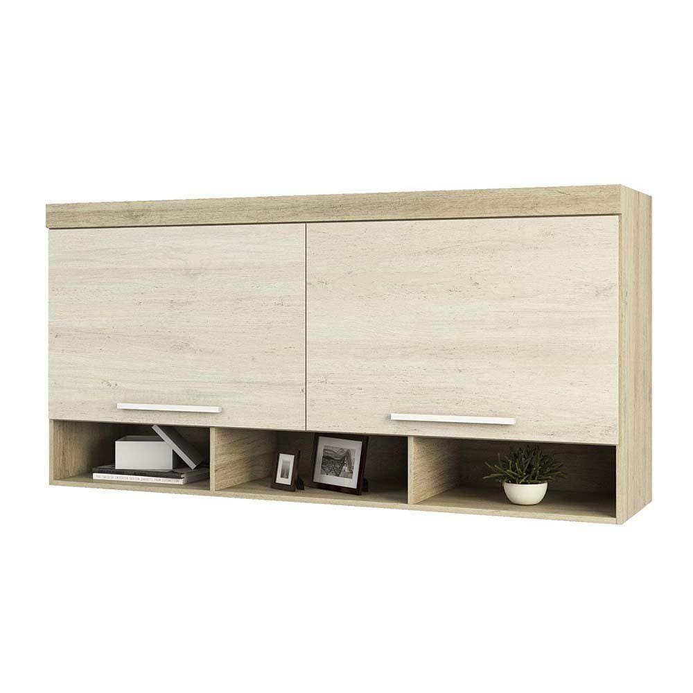 Ponte Modulada Aérea Casal 2 Portas com Nicho 167cm Master Luciane Móveis
