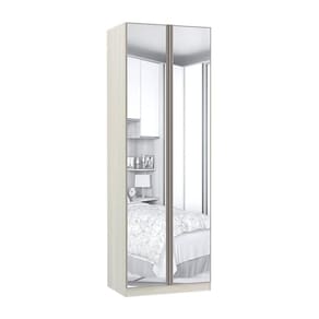 Guarda-Roupa 2 Portas 3 Gavetas com Espelho 80cm Prime Plus Luciane