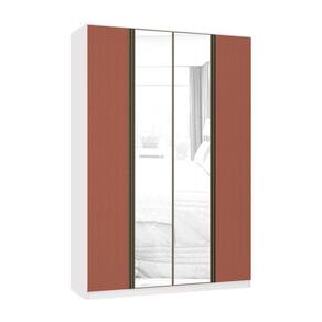 Guarda Roupa 4 Portas 3 Gavetas 159,2 cm com Espelho Prime Luciane Móveis