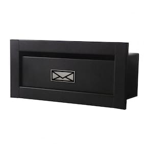 Caixa Correio Techinox Linear Preta Fosca 25 Profundidade