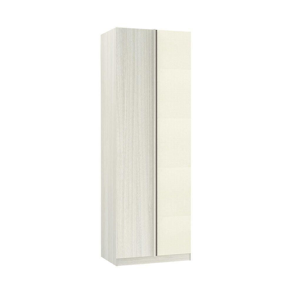 Guarda-Roupa Solteiro Luciane Canto Reto Direito e Esquerdo Prime Plus 1 Porta 80 cm
