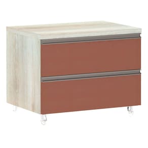 Mesa de Cabeceira Luciane 2 Gavetas Prime Plus 60 cm