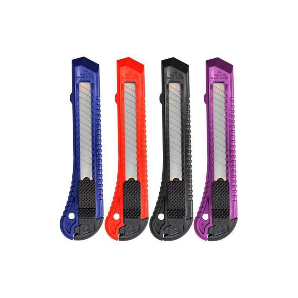 Estilete Largo Plástico 18Mm Bazze